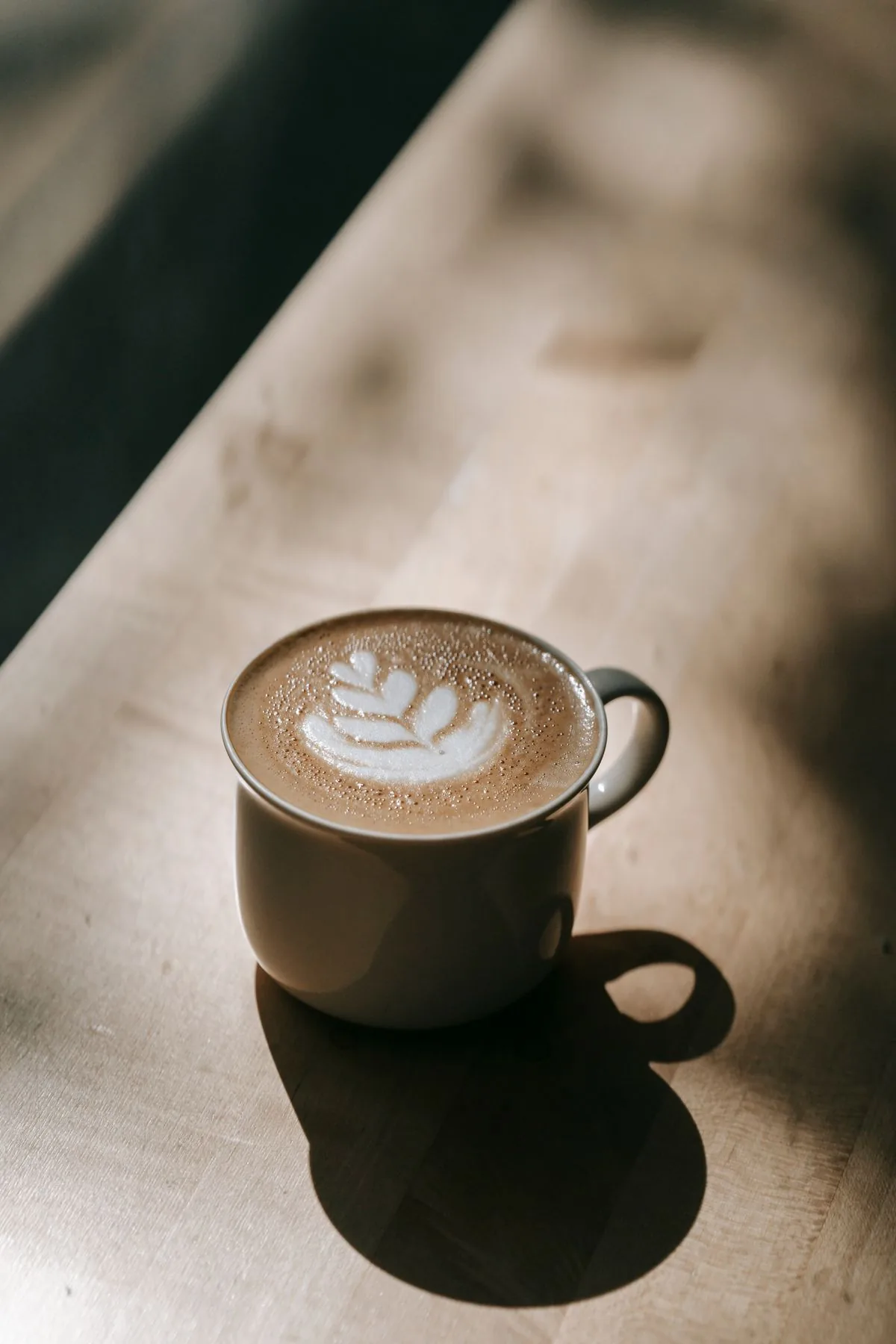 Cappuccino topped with milk foam